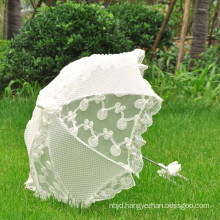 Wholesale high quality outdoor bridal party wedding lace umbrella